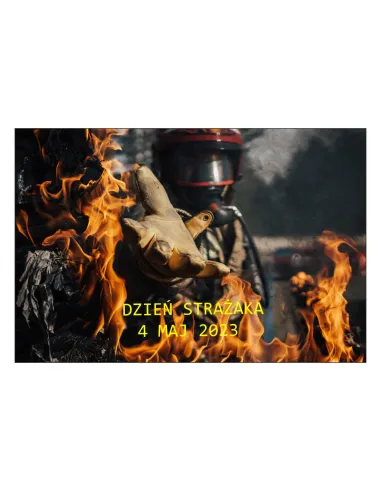 Magnesy na lodówkę - DZIEŃ STRAŻAKA 4 MAJ 2023- drukarnia, hurtownia, producent magnesów na lodówkę - druktur.com