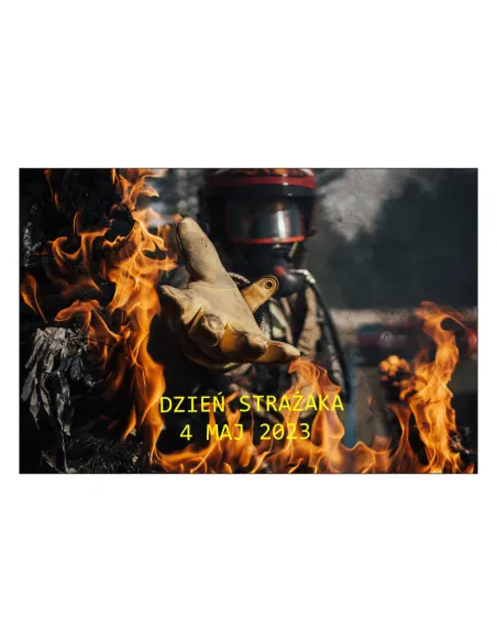 Magnesy na lodówkę - DZIEŃ STRAŻAKA 4 MAJ 2023- drukarnia, hurtownia, producent magnesów na lodówkę - druktur.com