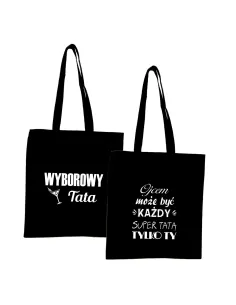 Eko Torba z nadrukiem napis WYBOROWY TATA