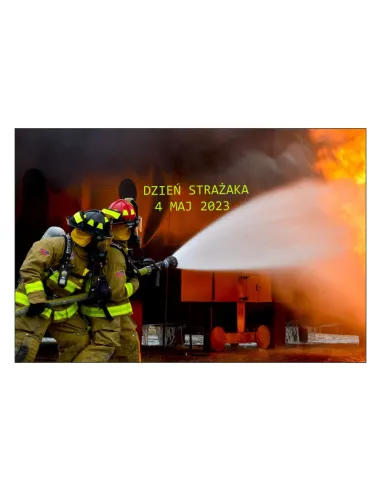 Magnesy na lodówkę - DZIEŃ STRAŻAKA 4 MAJ 2023- drukarnia, hurtownia, producent magnesów na lodówkę - druktur.com