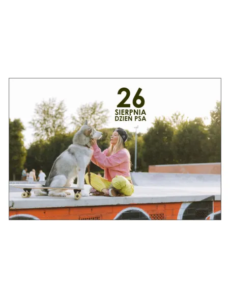 Magnesy na lodówkę - 26 SIERPNIA DZIEŃ PSA - drukarnia, hurtownia, producent magnesów na lodówkę - druktur.com