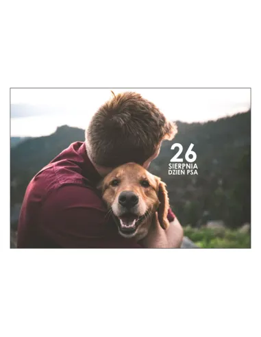 Magnesy na lodówkę - 26 SIERPNIA DZIEŃ PSA - drukarnia, hurtownia, producent magnesów na lodówkę - druktur.com