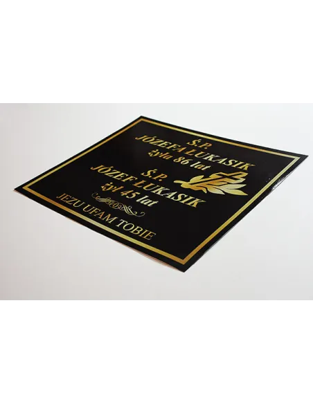 Tablica nagrobkowa, tablica nagrobna 40x47 cm