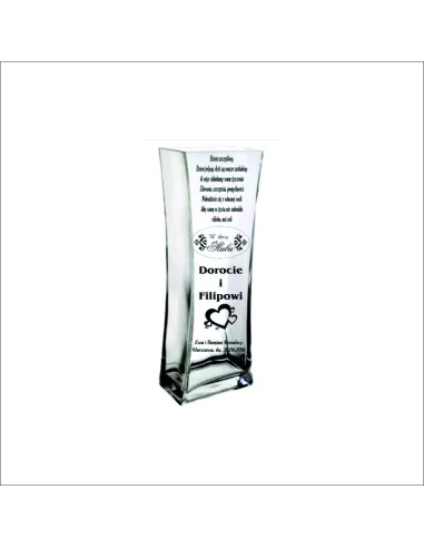 Wazon z grawerem prezent na ślub wesele dedykacja