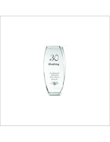 Wazon grawer PREZENT na 18 30 40 50 60 urodziny