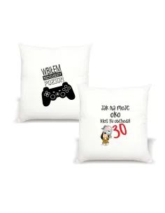 Poduszka z nadrukiem WBIŁEM TRZYDZIESTY POZIOM
