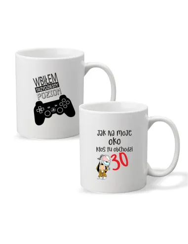 Kubek z nadrukiem WBIŁEM TRZYDZIESTY POZIOM