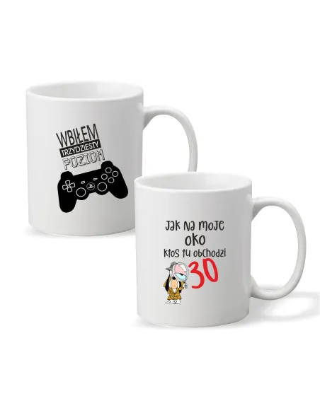 Kubek z nadrukiem WBIŁEM TRZYDZIESTY POZIOM