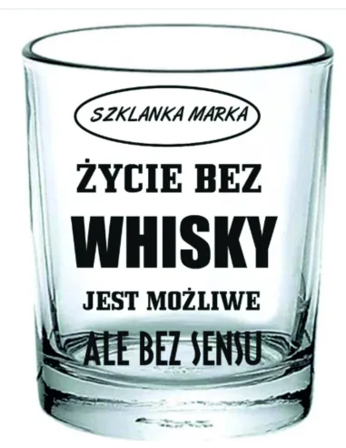 Szklanka do WHISKY z grawerem prezent na święta