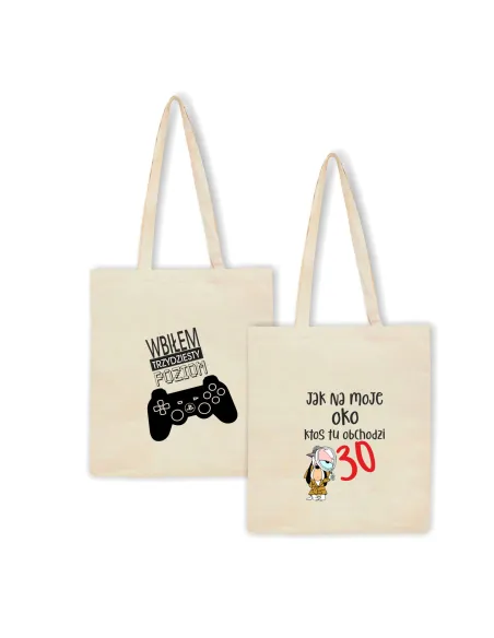 Eko Torba z nadrukiem PREZENT 30 URODZINY