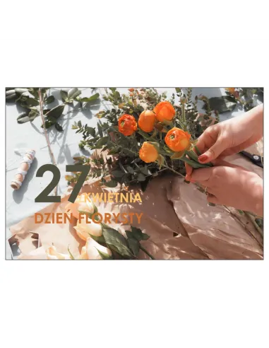 Magnesy na lodówkę - 27 KWIETNIA DZIEŃ FLORYSTY - drukarnia, hurtownia, producent magnesów na lodówkę - druktur.com
