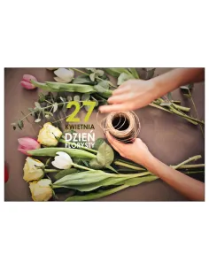Magnesy na lodówkę - 27 KWIETNIA DZIEŃ FLORYSTY - drukarnia, hurtownia, producent magnesów na lodówkę - druktur.com