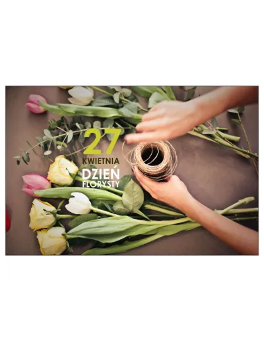 Magnesy na lodówkę - 27 KWIETNIA DZIEŃ FLORYSTY - drukarnia, hurtownia, producent magnesów na lodówkę - druktur.com