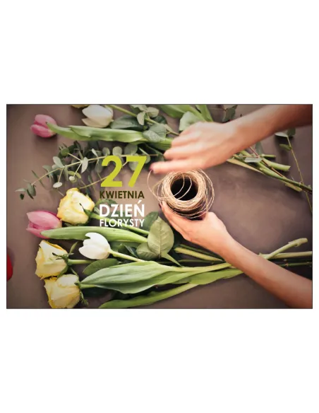 Magnesy na lodówkę - 27 KWIETNIA DZIEŃ FLORYSTY - drukarnia, hurtownia, producent magnesów na lodówkę - druktur.com