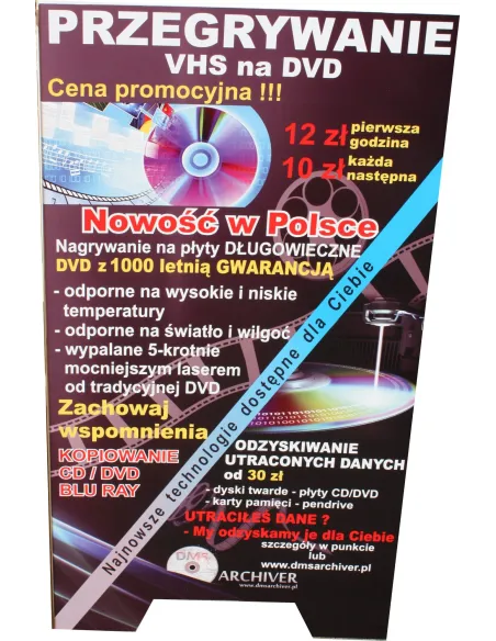 Potykacz reklamowy metalowy 100x70