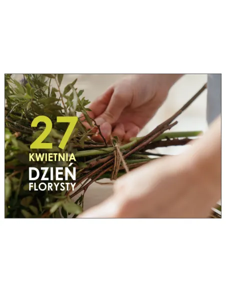 Magnesy na lodówkę - 27 KWIETNIA DZIEŃ FLORYSTY - drukarnia, hurtownia, producent magnesów na lodówkę - druktur.com