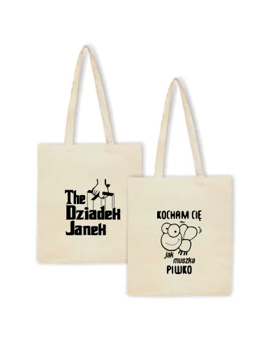 Eko Torba z nadrukiem PREZENT KOCHAM CIĘ