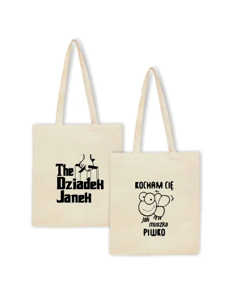 Eko Torba z nadrukiem PREZENT KOCHAM CIĘ