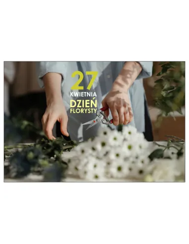 Magnesy na lodówkę - 27 KWIETNIA DZIEŃ FLORYSTY - drukarnia, hurtownia, producent magnesów na lodówkę - druktur.com