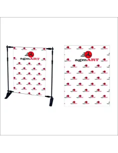 Tło fotograficzne ścianka do zdjęć z logo firmy nazwą