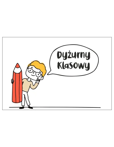 Magnesy na lodówkę - DYŻURNY KLASOWY - drukarnia, hurtownia, producent magnesów na lodówkę - druktur.com