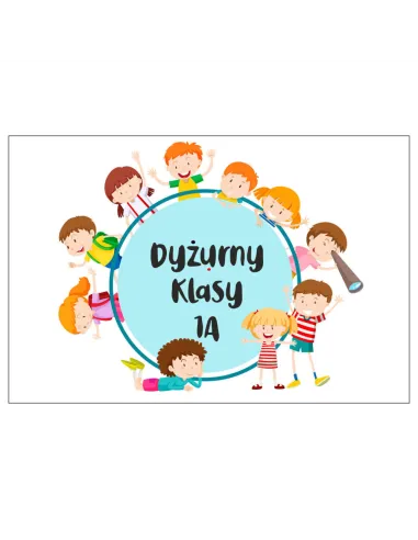 Magnesy na lodówkę - DYŻURNY KLASOWY 1A- drukarnia, hurtownia, producent magnesów na lodówkę - druktur.com