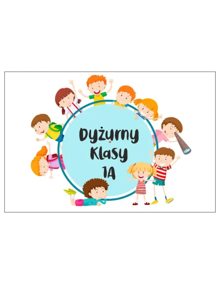 Magnesy na lodówkę - DYŻURNY KLASOWY 1A- drukarnia, hurtownia, producent magnesów na lodówkę - druktur.com