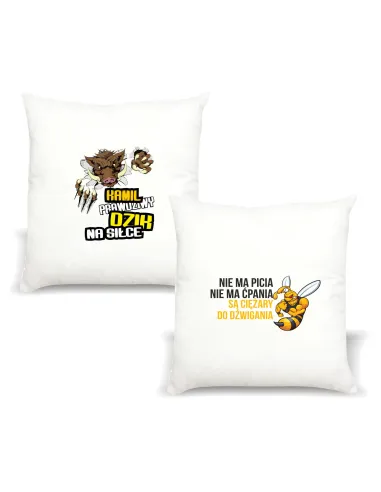 Poduszka z imieniem PRAWDZIWY DZIK NA SIŁCE