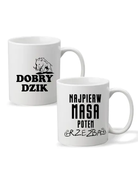 Kubek z nadrukiem napis PREZENT DOBRY DZIK