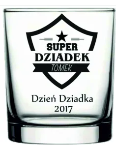 Szklanka do WHISKY z grawerem prezent dla DZIADKA