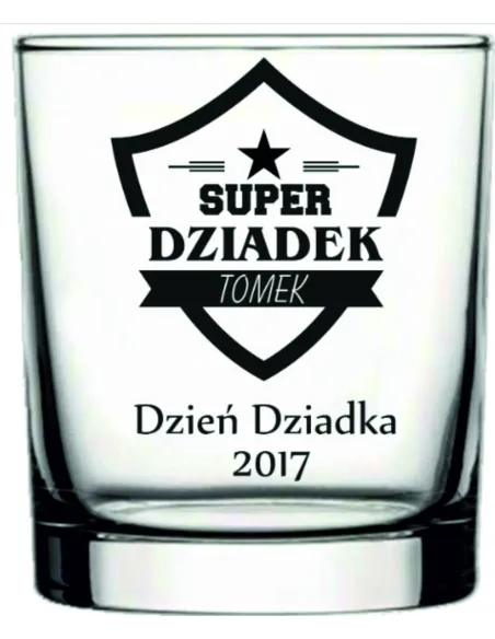 Szklanka do WHISKY z grawerem prezent dla DZIADKA