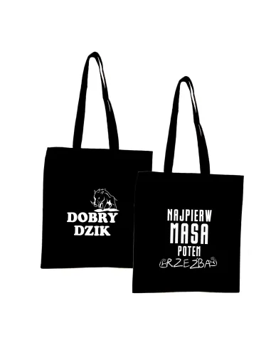 Eko Torba z nadrukiem napis DOBRY DZIK