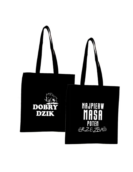 Eko Torba z nadrukiem napis DOBRY DZIK