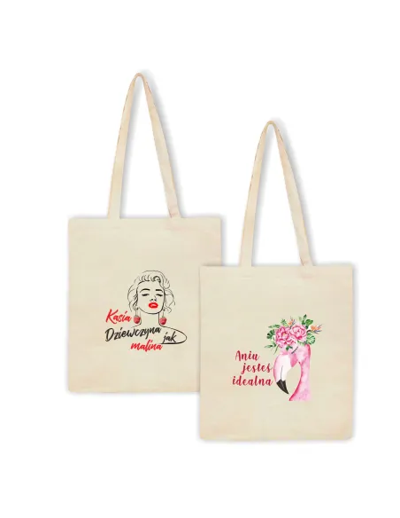 Eko Torba z imieniem PREZENT JESTEŚ IDEALNA
