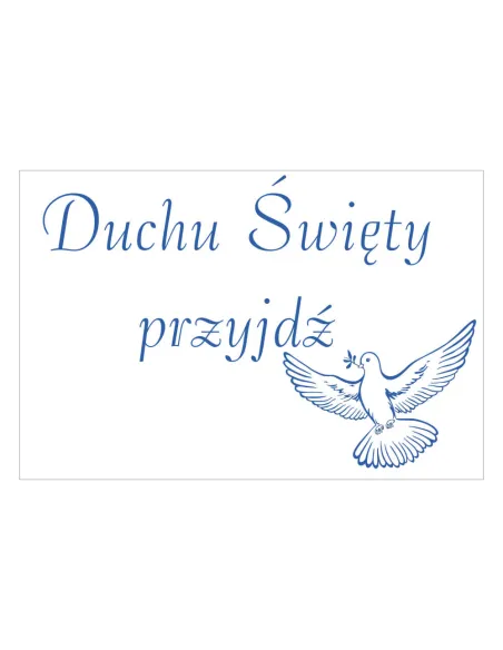 Magnesy na lodówkę - DUCHU ŚWIĘTY PRZYJDŹ - drukarnia, hurtownia, producent magnesów na lodówkę - druktur.com