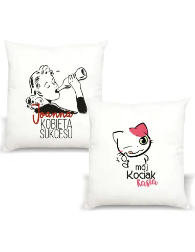 Poduszka z imieniem PREZENT KOBIETA SUKCESU