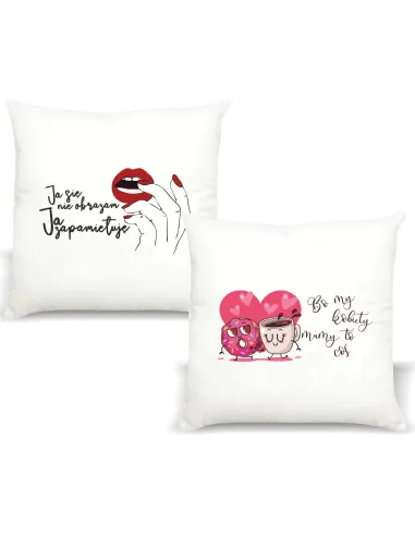 Poduszka z nadrukiem PREZENT JA SIĘ NIE OBRAŻAM