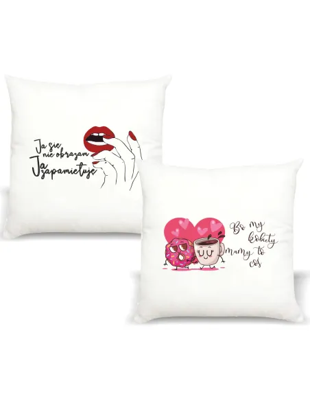 Poduszka z nadrukiem PREZENT JA SIĘ NIE OBRAŻAM