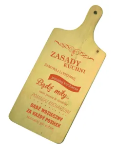 Deska do krojenia z GRAWEREM cytaty zasady kuchni