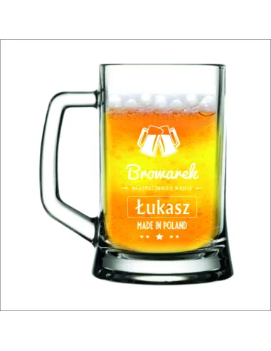 duży KUFEL do Piwa na PREZENT z GRAWEREM 660 ml