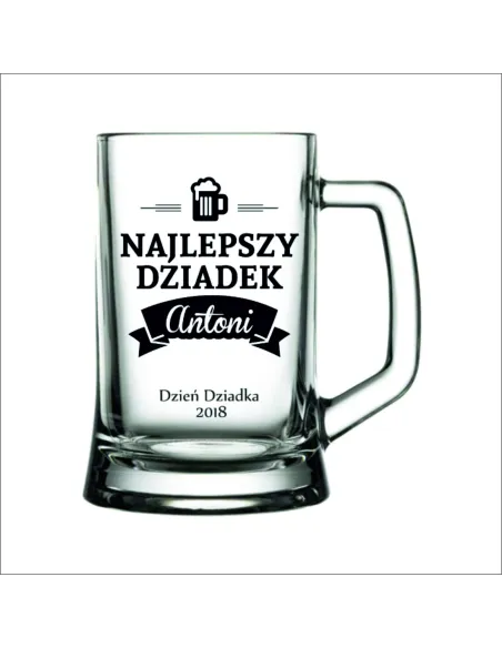 Kufel do Piwa Z GRAWEREM PREZENT na dzień DZIADKA