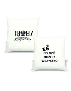 Poduszka z nadrukiem PREZENT NARODZINY LEGENDY