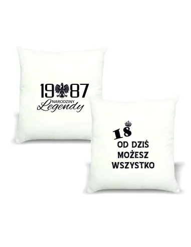 Poduszka z nadrukiem PREZENT NARODZINY LEGENDY
