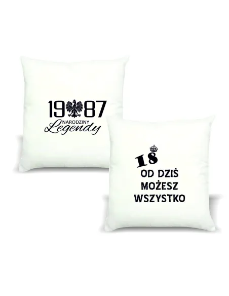 Poduszka z nadrukiem PREZENT NARODZINY LEGENDY