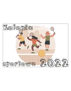 Magnesy na lodówkę - KOLONIE SPORTOWE 2022 - drukarnia, hurtownia, producent magnesów na lodówkę - druktur.com