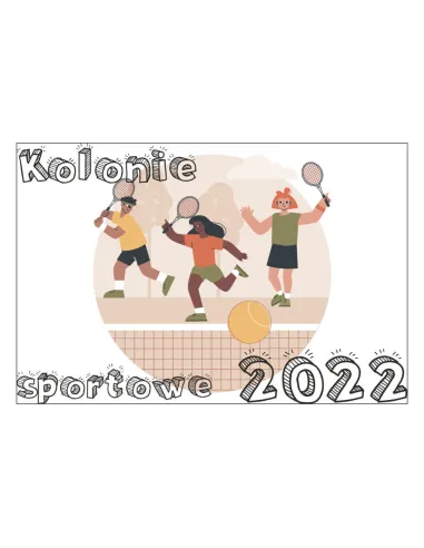 Magnesy na lodówkę - KOLONIE SPORTOWE 2022 - drukarnia, hurtownia, producent magnesów na lodówkę - druktur.com