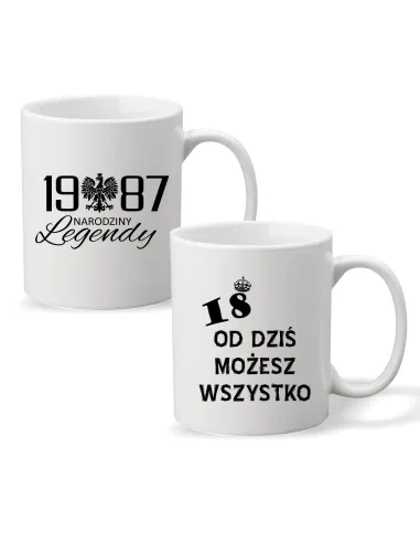 Kubek z nadrukiem PREZENT ROK NARODZINY LEGENDY