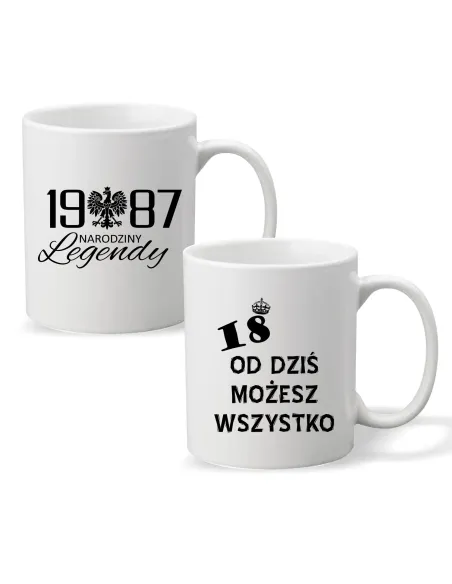 Kubek z nadrukiem PREZENT ROK NARODZINY LEGENDY