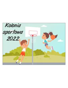Magnesy na lodówkę - KOLONIA SPORTOWA 2022 - drukarnia, hurtownia, producent magnesów na lodówkę - druktur.com