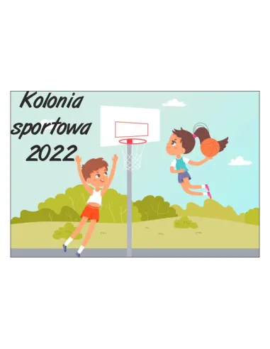 Magnesy na lodówkę - KOLONIA SPORTOWA 2022 - drukarnia, hurtownia, producent magnesów na lodówkę - druktur.com